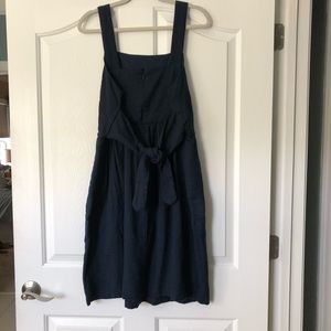 LOFT Outlet Navy Blue Cotton Dress